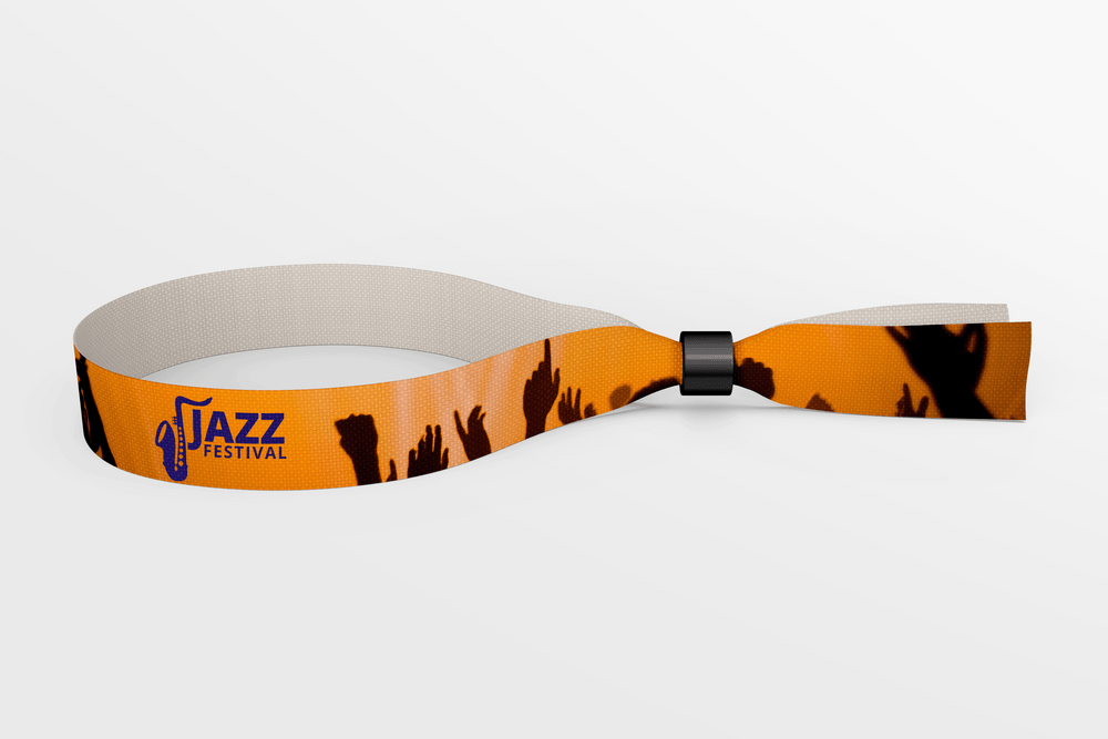 Printed festival wristbands
